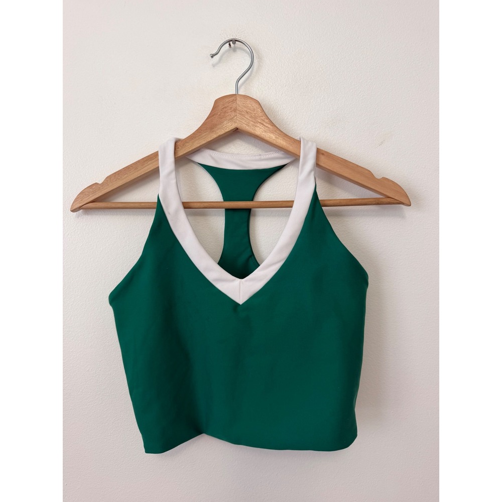 Abercrombie YPB SculptLUX Racerback V-Neck Tank – Green‎ – Women's Small – GUC - Picture 2 of 6